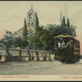 3. Το τράμ μπροστά από την Αγγλικανική εκκλησία, δεκαετία 1900
